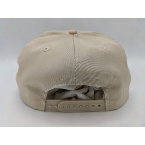 Bevcomm Embroidered Logo Snapback tan adjustable Otto Baseball Hat Cap - Picture 4 of 13